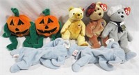 Lot of 8 Assorted TV Beanie Babies with Tags