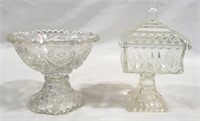 Glass candy dishes - set of 2