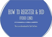 HOW TO REGISTER AND BID FOR THIS AUCTION