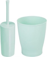NEW Plastic Toilet Bowl Brush And Garbage Can