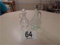 (2) Vinegar Bottles