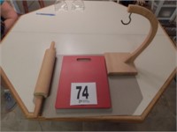 (2) cutting Boards - Banana Stand - Rolling Pen