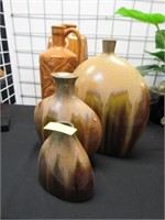 5 Assorted Decorative Vases