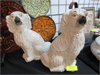 Pair Staffordshire Style Dogs - Show Age, Possibly