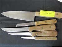 Chicago Cutlery Knives, Wood Handles