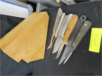 Seven Miscellaneous Kitchen Knives