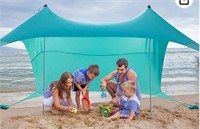 Tesaliate 10x10 Portable Pop Up Beach Shade Canopy