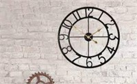Qukueoy 60cm Thicker Metal Large Wall Clock Home