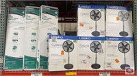 mix Lot of (8 pcs) assorted fans and lamps,