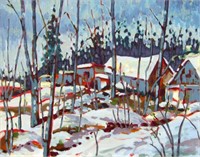 Patterson, Neil Buildings in the Woods 16" x 20" (