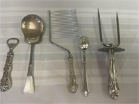 Sterling Silver Handle Serving Pieces, More