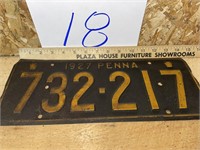 1927 PA LICENSE PLATE