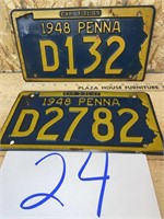 1948 PA LICENSE PLATE