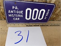 PA ANTIQUE SAMPLE PLATE