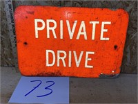 PRIVATE DRIVE SIGN