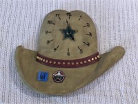 Cowboy Hat “Sheriff”  Wall Clock