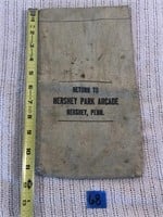 Vintage Hershey Park Arcade Coin Bag