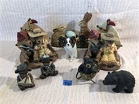 Lot of Resin/Porcelain Animal Figures
