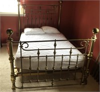 Vintage Brass Bed, Full Size