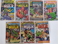 7 INCREDIBLE HULK 50 CENT COMICS