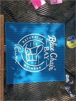 Blue chair bay rum bar mat
