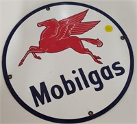 MOBILGAS PORCELAIN SIGN w/ PEGASUS