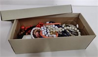 BOX OF BEADS & BAUBLES