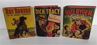 3 1940's MINI BOOKS (ROY ROGERS, DICK TRACY,