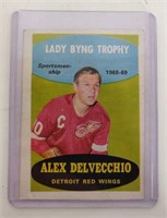 1969-70 OPC ALEX DELVECCHIO HOCKEY CARD