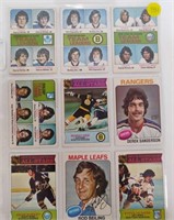 9 1975-76 HOCKEY CARDS