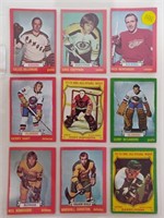 9 1973-74 OPC HOCKEY CARDS