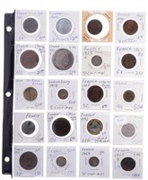 Group Of 20 Coins Of France W/ Silver Issues.