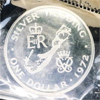 1972 Sterling Silver One Dollar coin - Bermuda