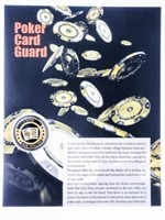 POKER CARD GUARD/Casino 24kt Gold Foil Medallion o