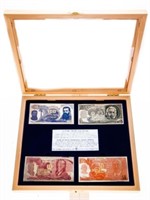 Bank of Israel -  Set of 4 replica banknotes made