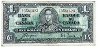 Bank of Canada, 1937 $1 -Coyne| Towers