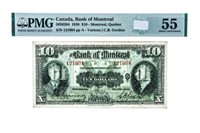 Canada, Bank of Montreal 1938 $10, Montreal Quebec
