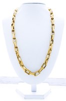 24kt G.P. /Stainless Steel Open Link 22" Necklace