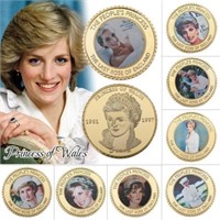 Lady Diana - 10 pc Collection 24kt Gold Foil Medal