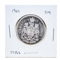 1963 Canada 50Â¢ Coin MS63