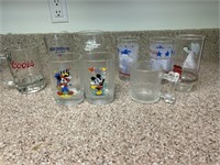 Collectable glasses, Mickey Mouse, Coors,