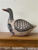 Painted ceramic  goose decor