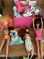 Barbies and Barbie clothes