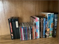 DVDs and VCR tapes