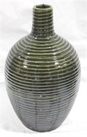 Green Three Hands Ceramic Vase