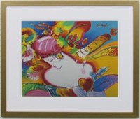 FLOWER BLOSSOM LADY GICLEE BY PETER MAX
