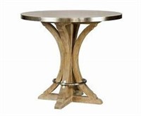 Alden Parkes Suffolk bar table, stainless steel