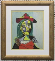GIRL WITH FUR COLLAR GICLEE BY PABLO PICASSO