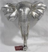 Silver Three Hands Elephant Sculpture