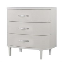 Chelsea Nightstand - 3 Drawer / Large / White Ash